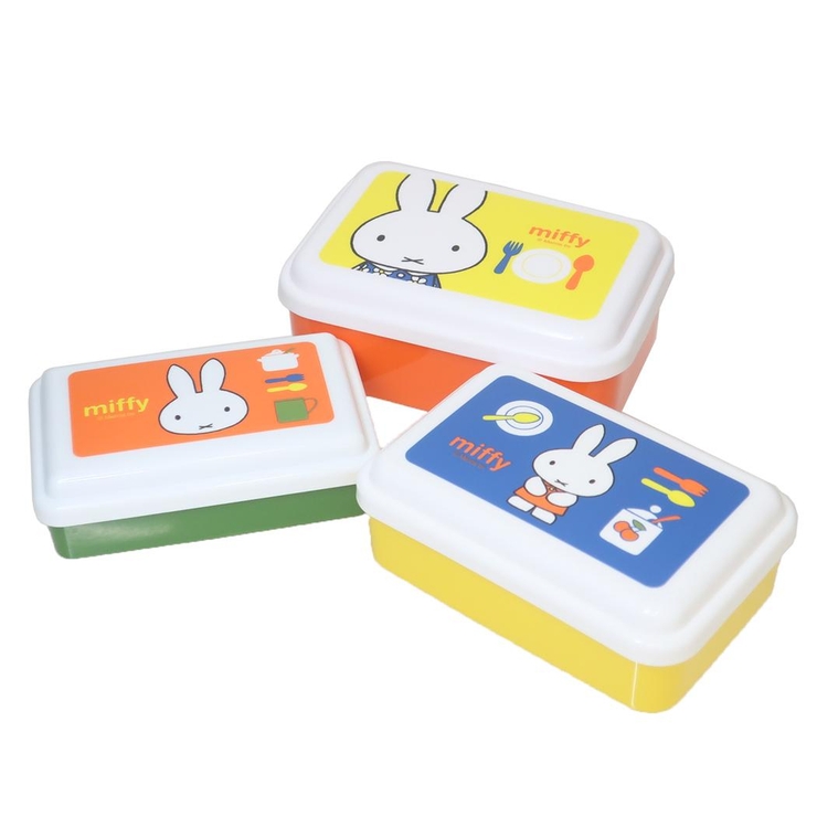 ミッフィー 保存容器 入れ子式ふわっとシール容器3Pセット | cinemacollection | 詳細画像1 