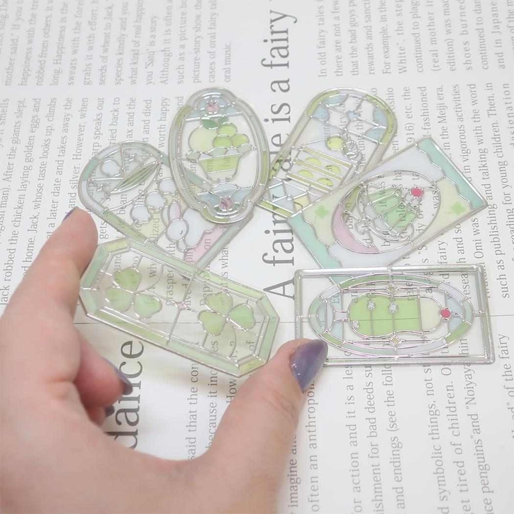 フレークシール グラスパーラーステッカー メロンソーダ[品番
