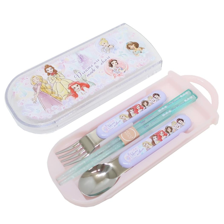 ディズニープリンセス お箸＆フォーク＆スプーンセット 抗菌食洗機対応 | cinemacollection | 詳細画像1 