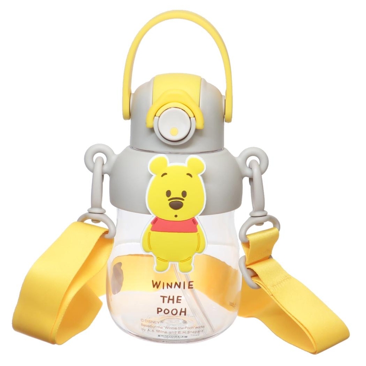 くまのプーさん 水筒 ラバーマスコット付ストローボトル | cinemacollection【KIDS】 | 詳細画像1 