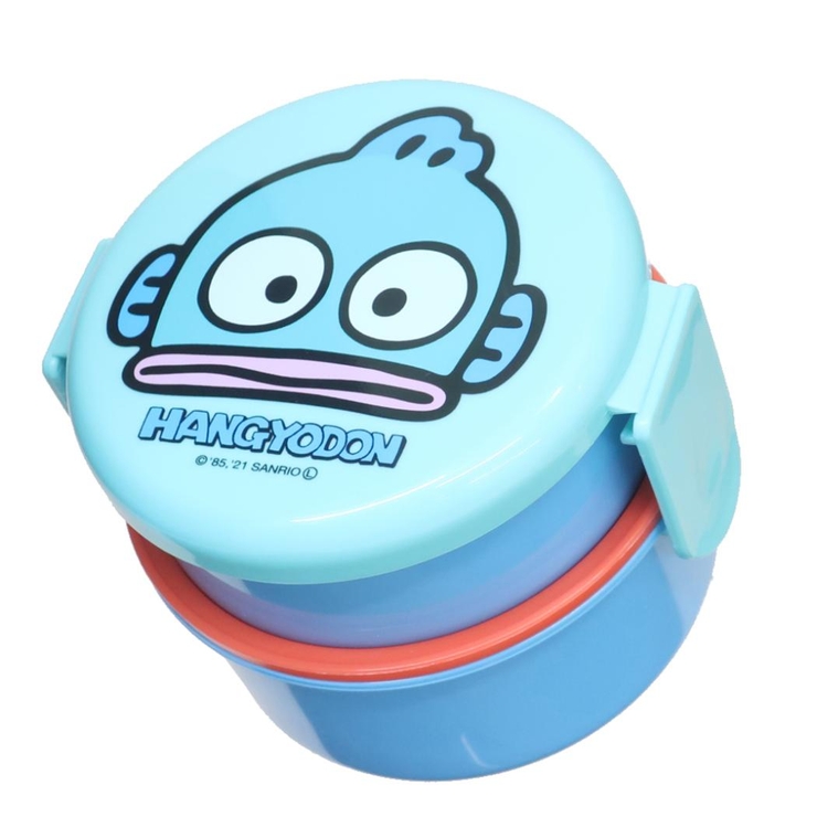 ハンギョドン お弁当箱 抗菌丸型ランチボックス2段 | cinemacollection | 詳細画像1 