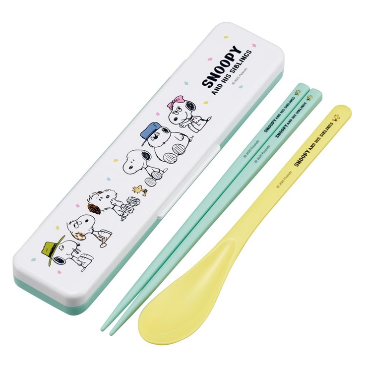 スヌーピー お箸＆スプーンセット 抗菌音が鳴らないコンビセット | cinemacollection | 詳細画像1 
