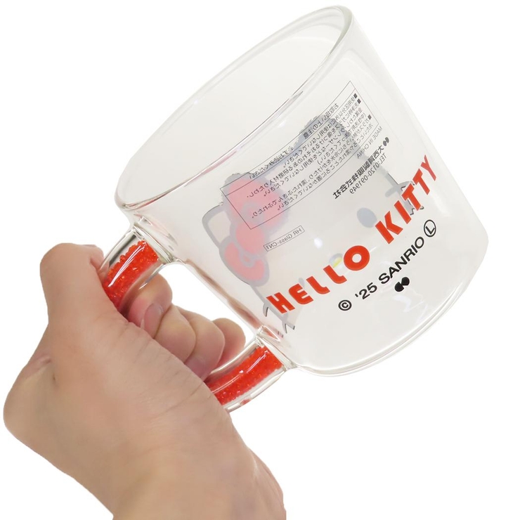 ハローキティ マグカップ 耐熱ガラスマグ[品番：BREW0181607