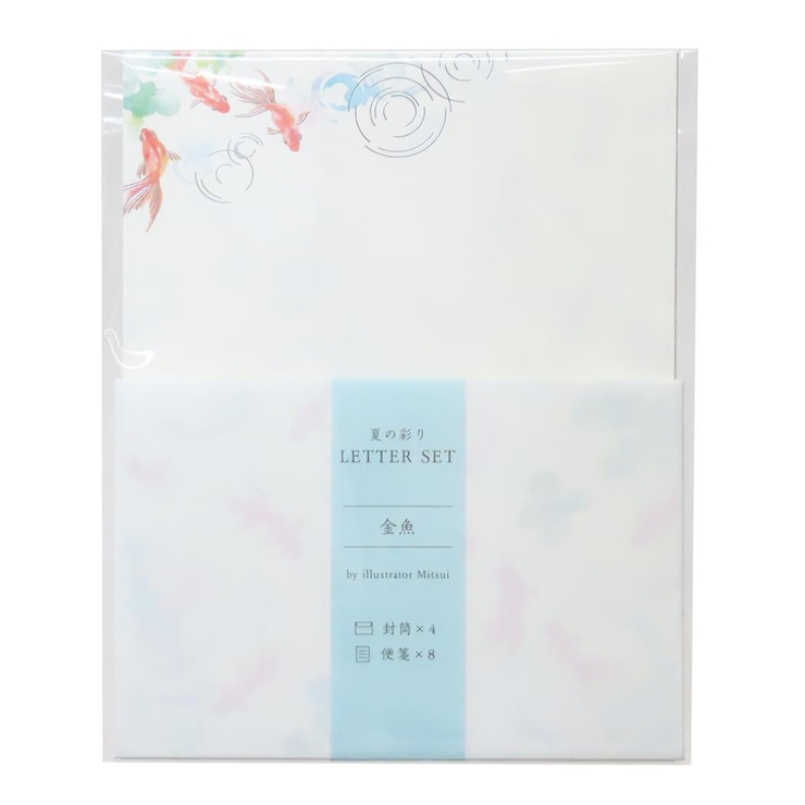 三井ちかこ 手紙セット 夏の彩りレターセット[品番：BREW0180441