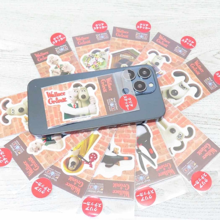 ウォレスとグルミット ビニールシール ダイカットクリアミニステッカー | cinemacollection | 詳細画像2 