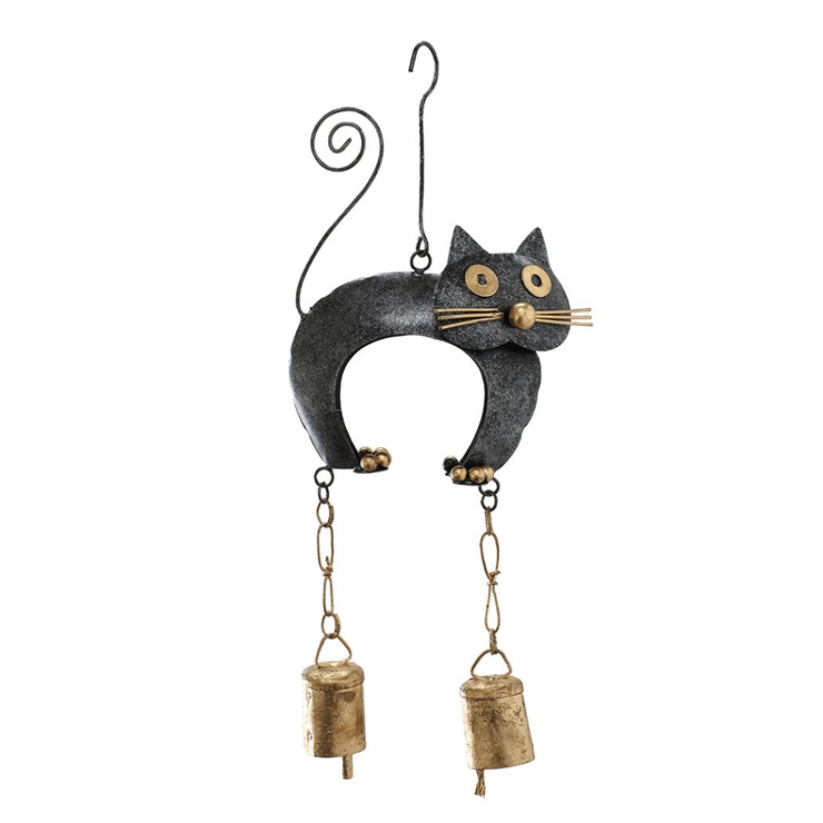 インテリア雑貨 ブリキベル 伸びクロネコ | cinemacollection | 詳細画像1 