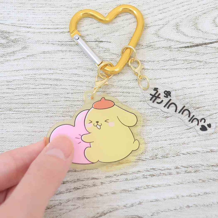 ポムポムプリン キーリング オノマトペ2チャームキーホルダー | cinemacollection | 詳細画像2 