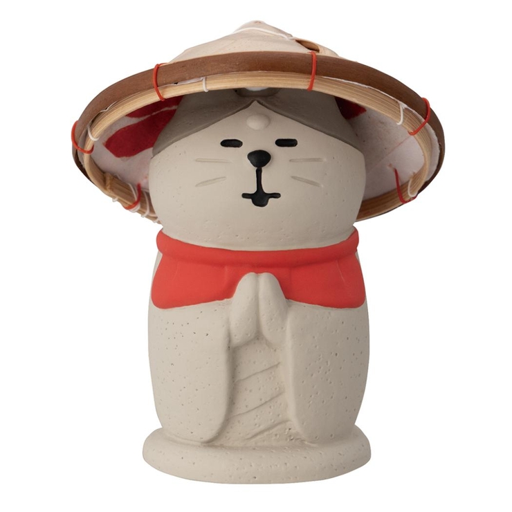 マスコット 笠猫地蔵 笠付き デコレ インテリア かわいい グッズ  | cinemacollection | 詳細画像1 