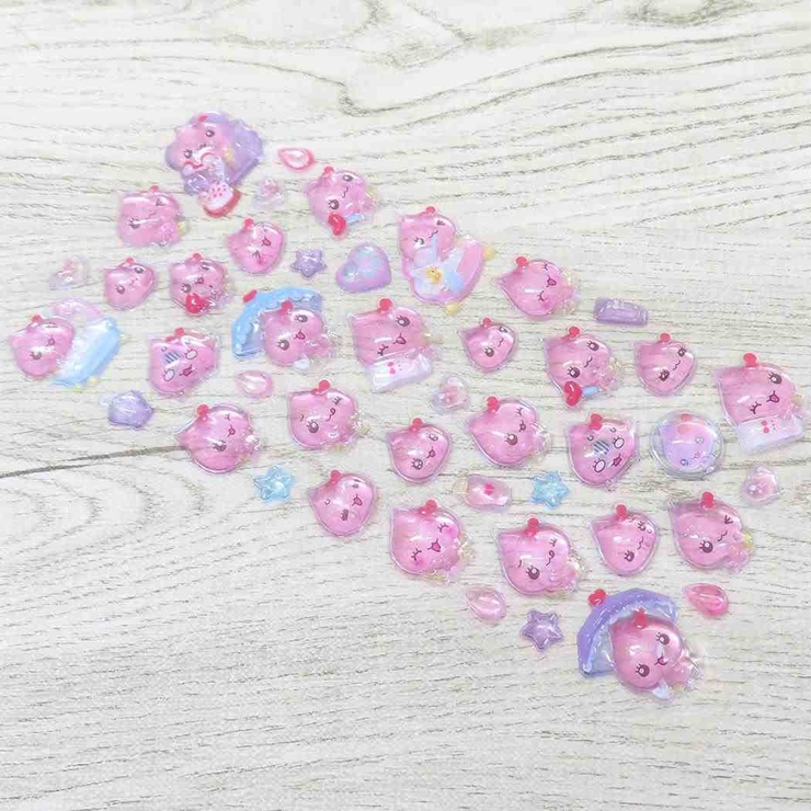 しずくちゃん ボンボンドロップシール 4枚セット 文具 『ボンボン