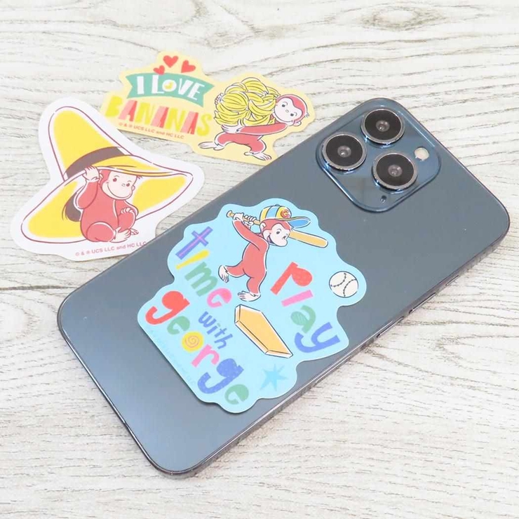 おさるのジョージ ステッカー ダイカットステッカー3枚セット | cinemacollection | 詳細画像2 