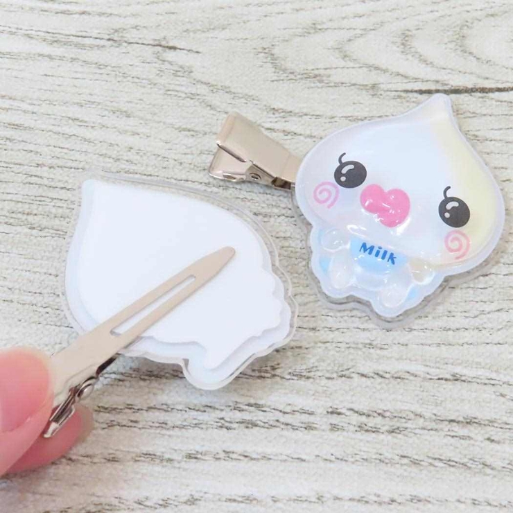 しずくちゃん ヘアアクセ ボンボンドロップ前髪クリップ[品番