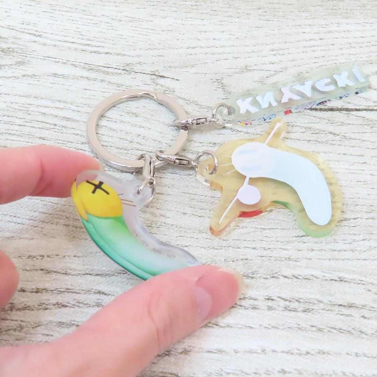 ニャッキ！ キーリング 3チャームキーホルダー | cinemacollection | 詳細画像2 