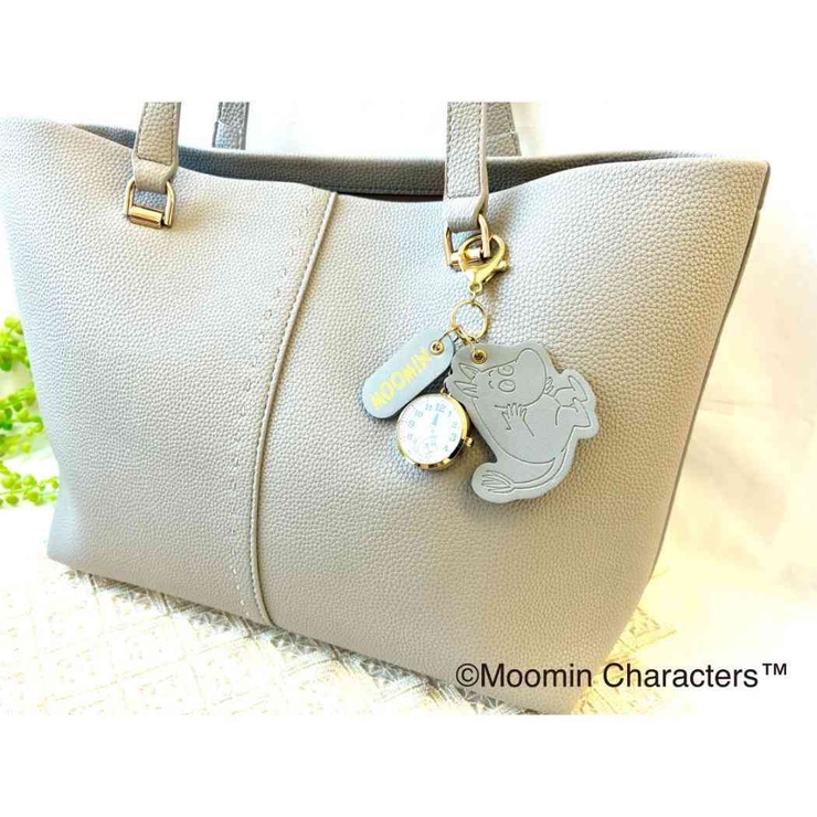 ムーミン キーホルダー時計 ムーミン型押しレザーチャームKC | cinemacollection | 詳細画像3 