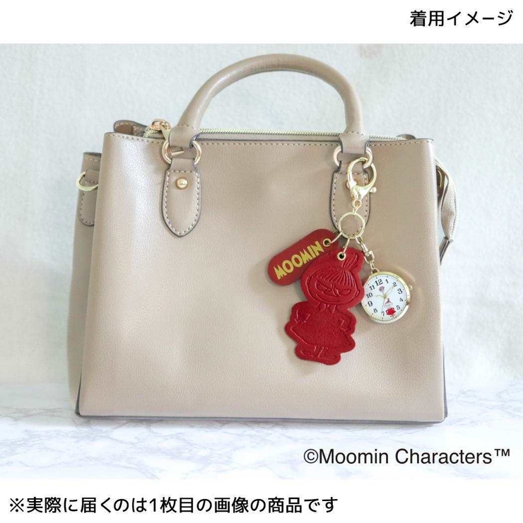 ムーミン キーホルダー時計 ムーミン型押しレザーチャームKC | cinemacollection | 詳細画像2 