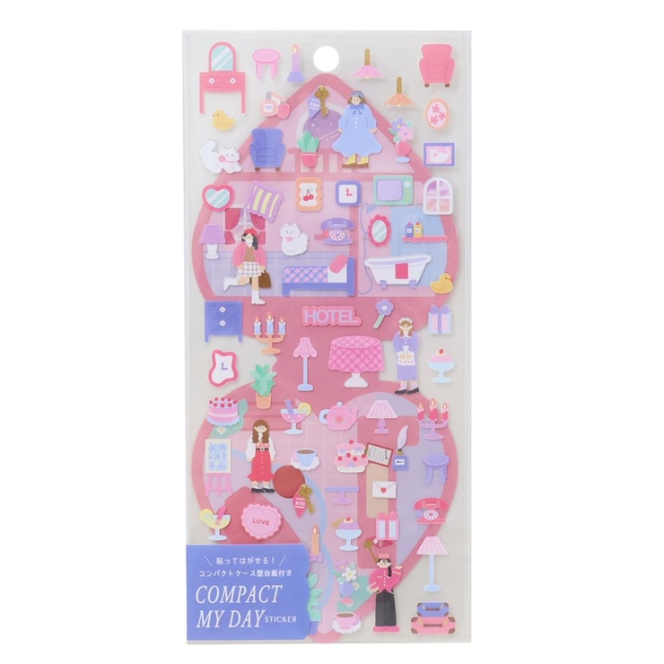 シールシート コンパクトマイデイステッカー ホテル | cinemacollection | 詳細画像1 