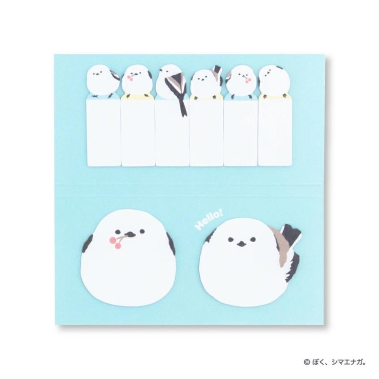 ぼく、シマエナガ 付箋 スティックマーカーセット | cinemacollection | 詳細画像1 