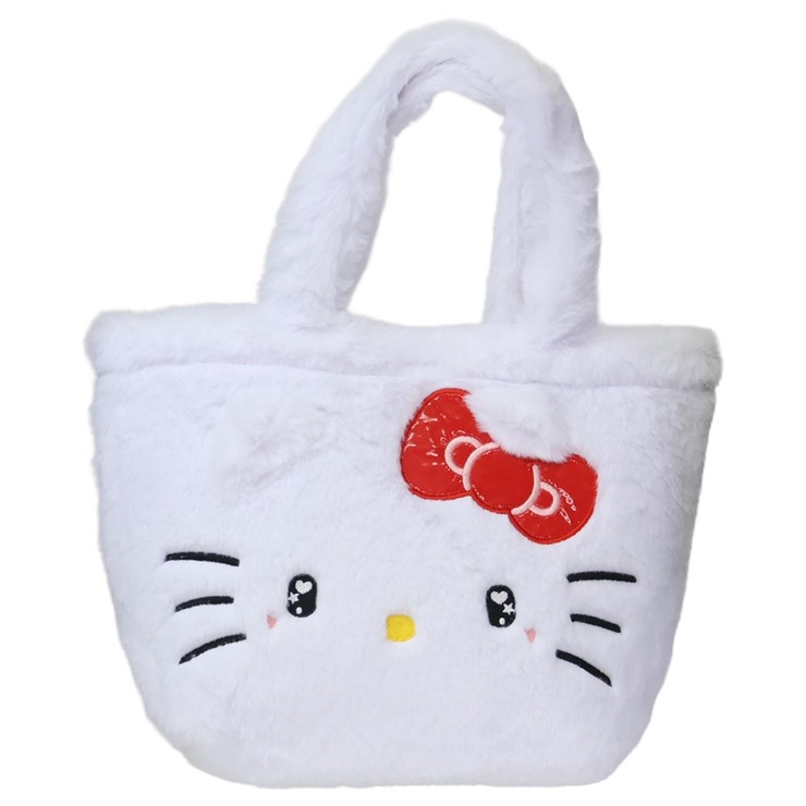 ハローキティ ランチバッグ ダイカットファー手提げバッグ | cinemacollection | 詳細画像1 