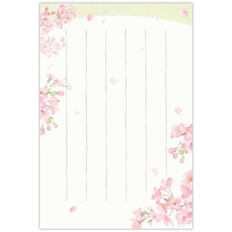 ポストカード 桜柄ハガキ箋 タテ罫線 | cinemacollection | 詳細画像4 
