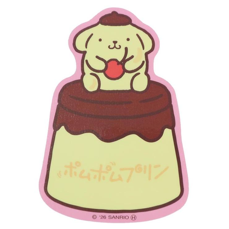 ポムポムプリン ダイカットシール キャラクターステッカー | cinemacollection | 詳細画像1 