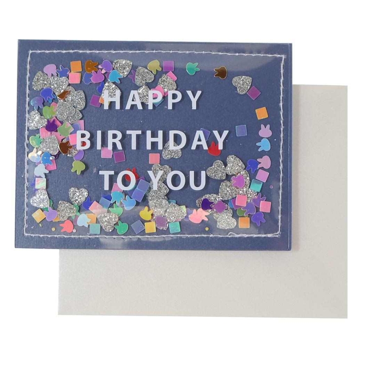 グリーティングカード コンフェッティミニカード バースデー | cinemacollection | 詳細画像1 