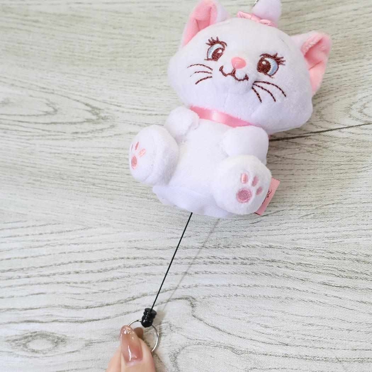 おしゃれキャット リール式キーケース ぬいぐるみリールキーカバー | cinemacollection | 詳細画像3 
