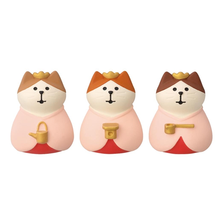 concombre?にぎやかなごやかひなまつり マスコット なごやか三にゃん官女 | cinemacollection | 詳細画像1 