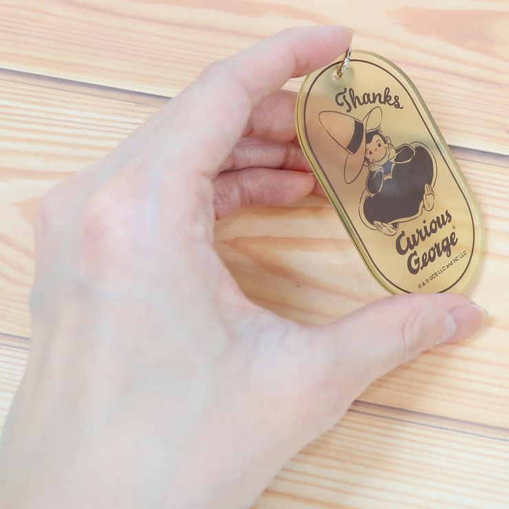 おさるのジョージ キーリング クリアアクリルキーホルダー | cinemacollection | 詳細画像2 