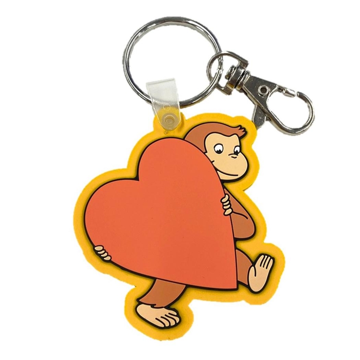 おさるのジョージ キーリング ラバーキーホルダー | cinemacollection | 詳細画像1 