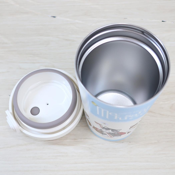 モフサンド 保温保冷水筒 ステンレスワンプッシュタンブラー370ml | cinemacollection | 詳細画像3 