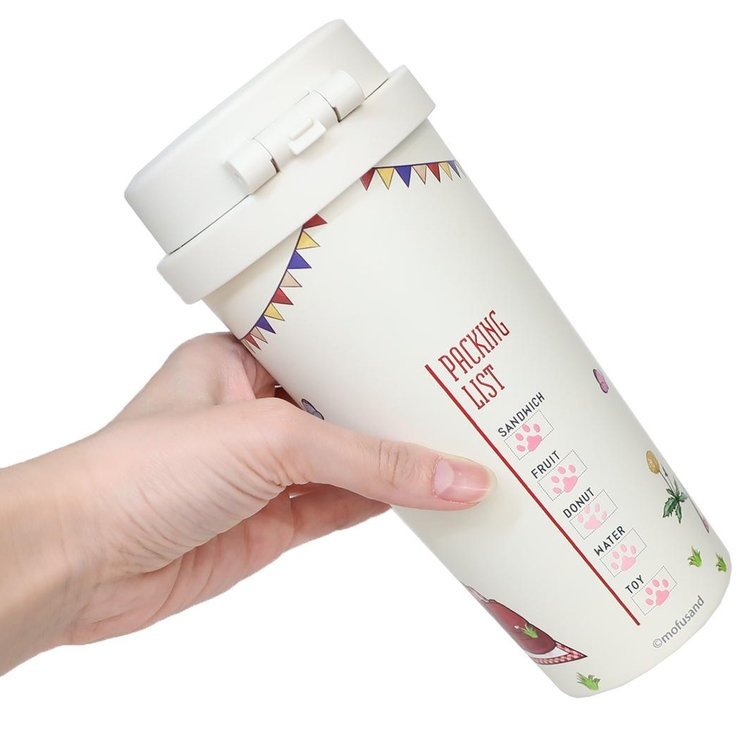 モフサンド 保温保冷水筒 ステンレスワンプッシュタンブラー480ml | cinemacollection | 詳細画像2 