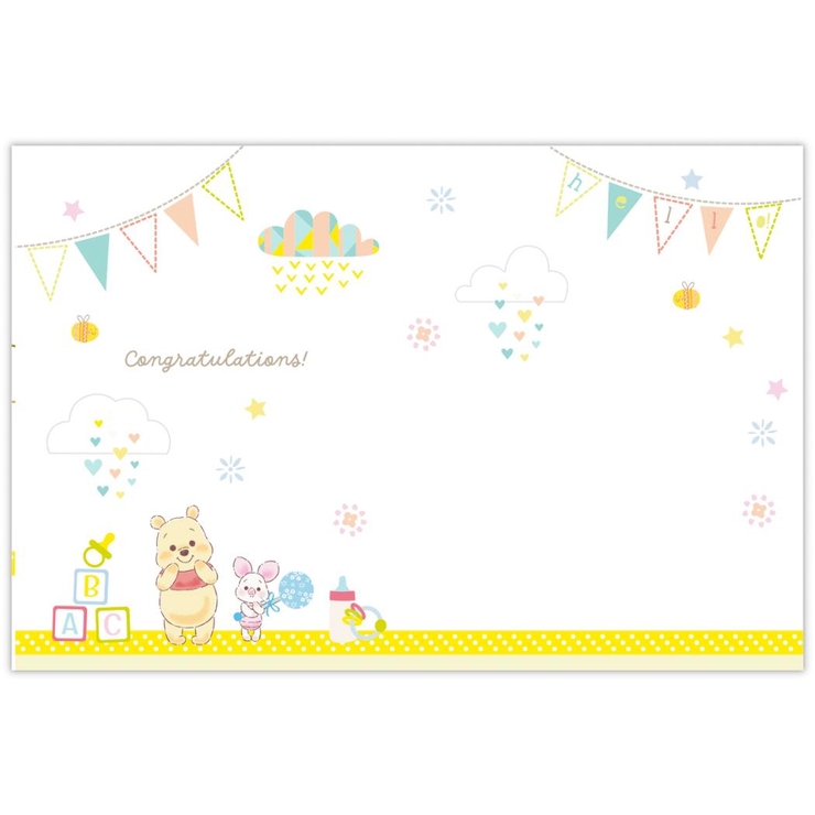 くまのプーさん グリーティングカード 赤ちゃん誕生お祝いカード | cinemacollection | 詳細画像3 
