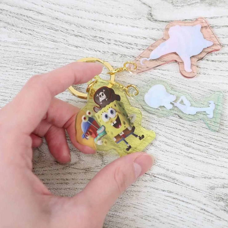 スポンジボブ キーリング 3チャームキーホルダー | cinemacollection | 詳細画像2 