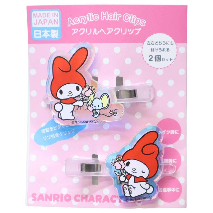 マイメロディ ヘアアクセ オーロラアクリルヘアクリップ | cinemacollection | 詳細画像1 