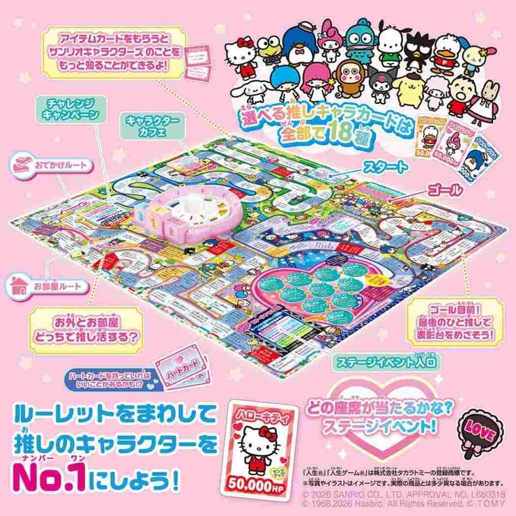 サンリオキャラクターズ おもちゃ 人生ゲーム | cinemacollection | 詳細画像3 