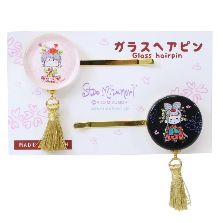 水森亜土 ヘアアクセ ガラスヘアピン | cinemacollection | 詳細画像1 
