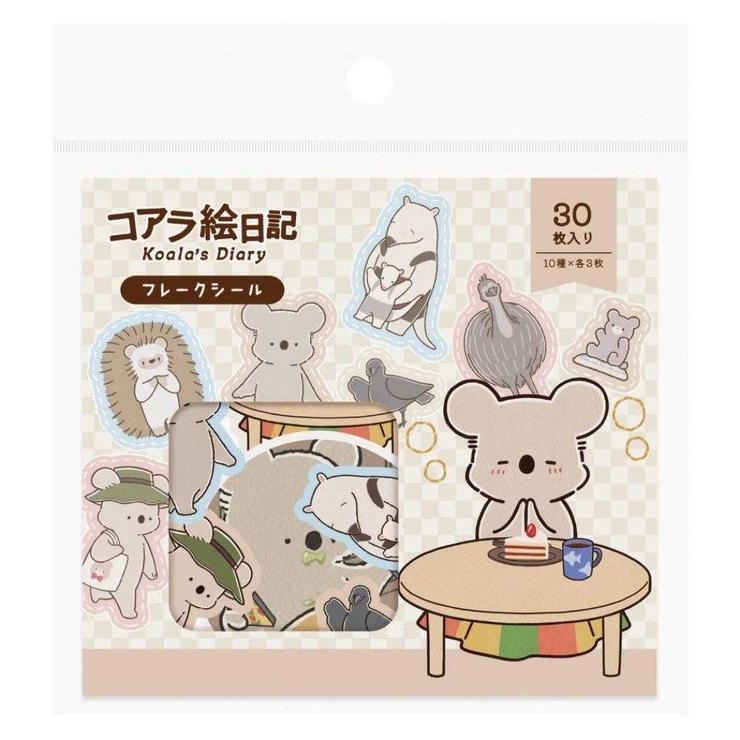 コアラ絵日記 ダイカットミニシール フレークシール | cinemacollection | 詳細画像1 