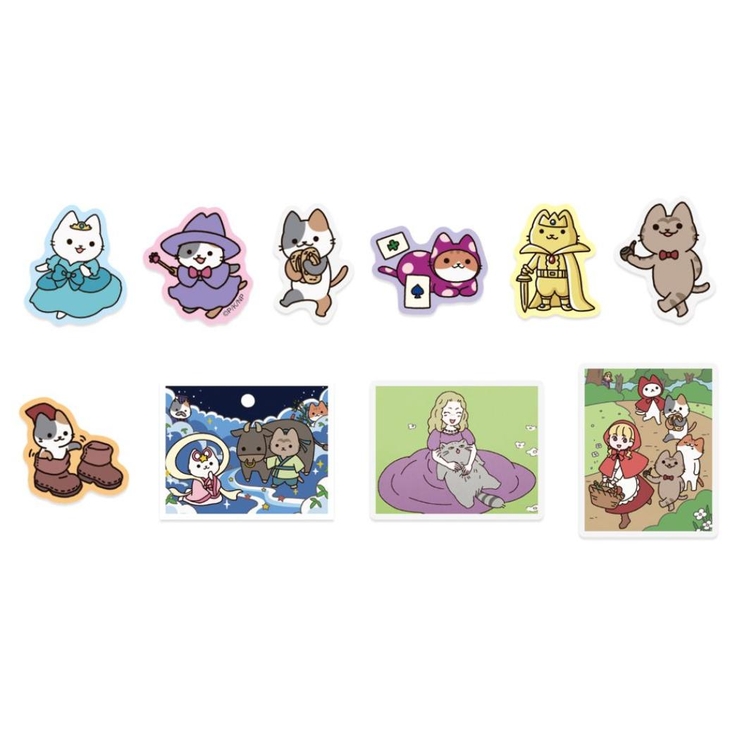 うごく！ねこむかしばなし ダイカットミニシール フレークシール | cinemacollection | 詳細画像2 