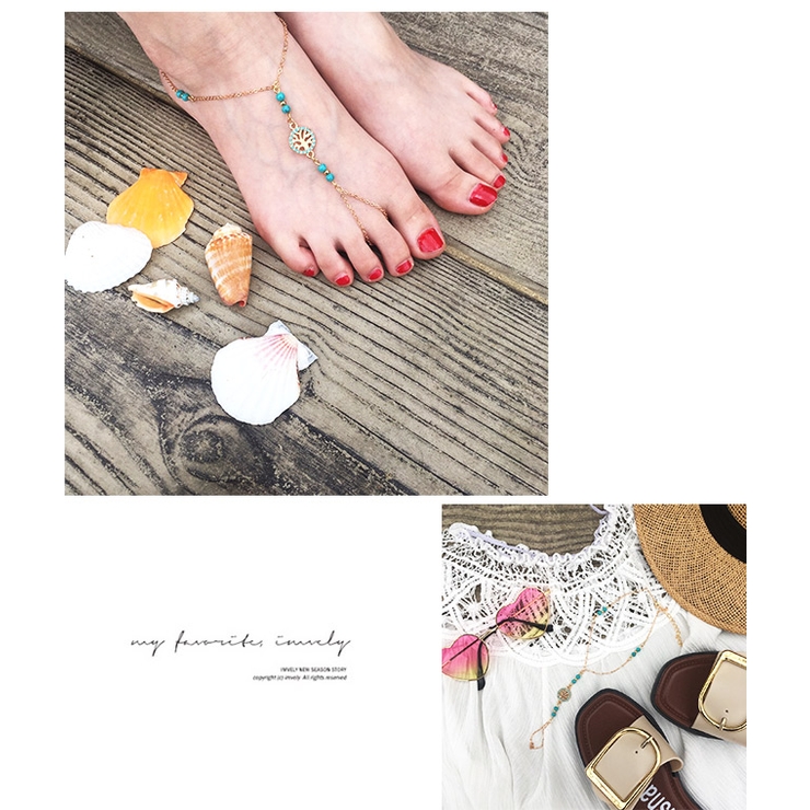 冬新作 ターコイズアンクレット ma | LOVERS | 詳細画像3 