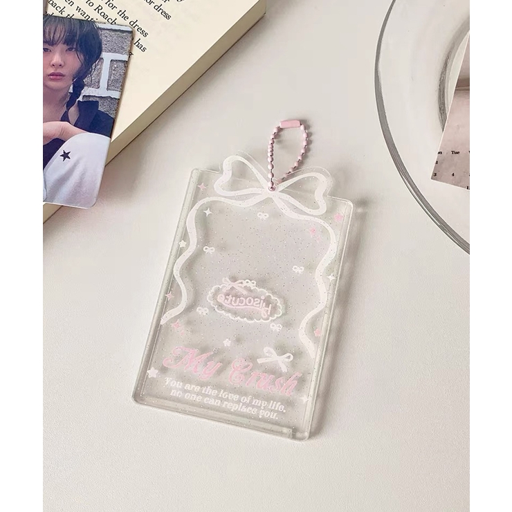 ホワイト | 冬新作 リボンデザイン クリア | LOVERS