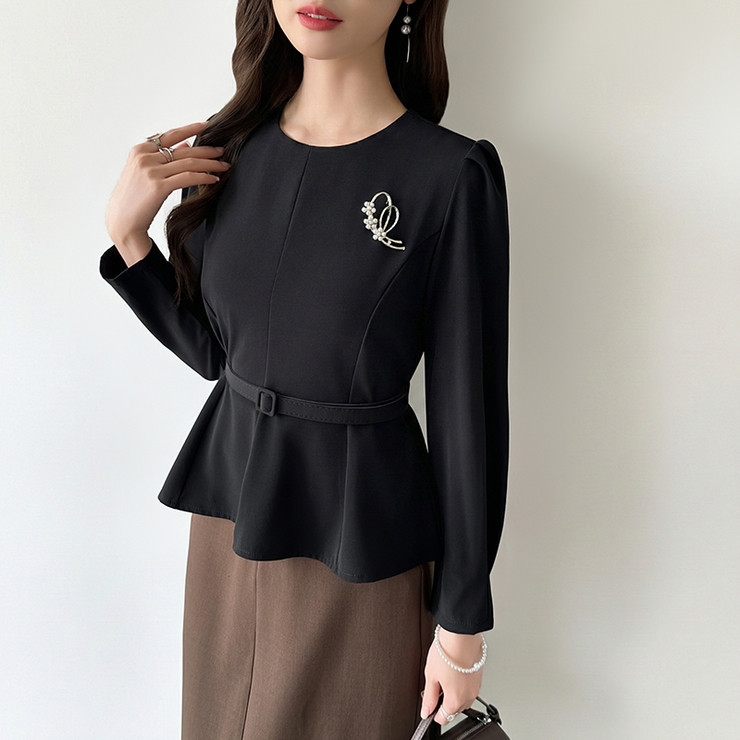 品よく映えるパールラインブローチ セレモニー ブローチ | COCOMOMO | 詳細画像7 