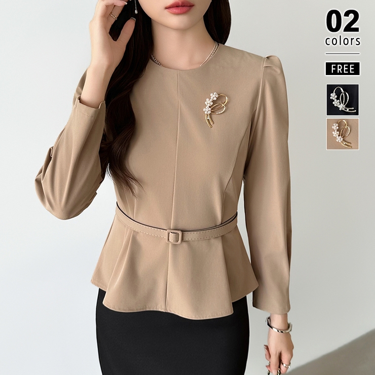 ゴールド | 品よく映えるパールラインブローチ セレモニー ブローチ | COCOMOMO