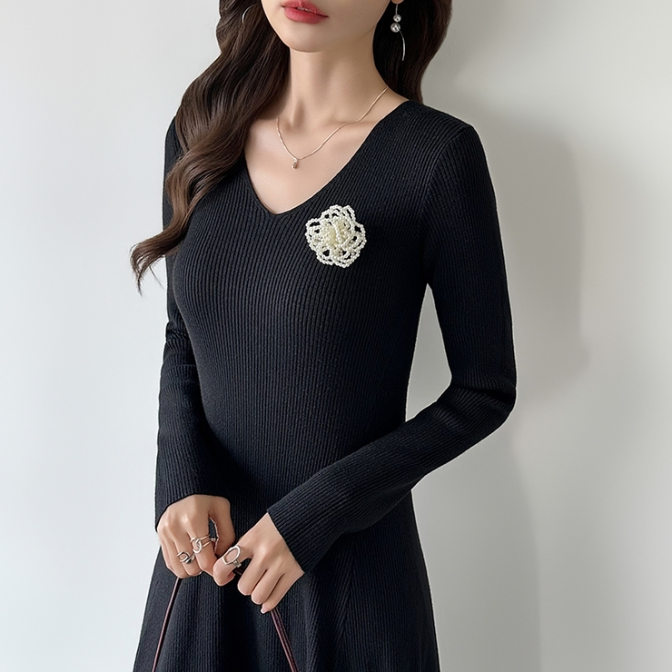 【選べる2デザイン】立体パールフラワーブローチ パールブローチ セレモニー | COCOMOMO | 詳細画像9 