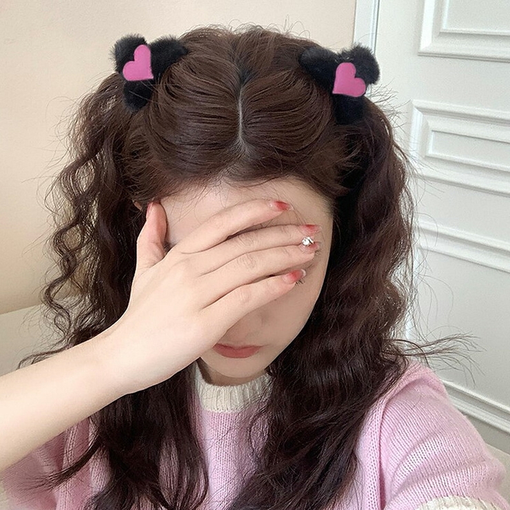 ヘアクリップ ミニバンスクリップ ふわふわファーミニヘアクリップ