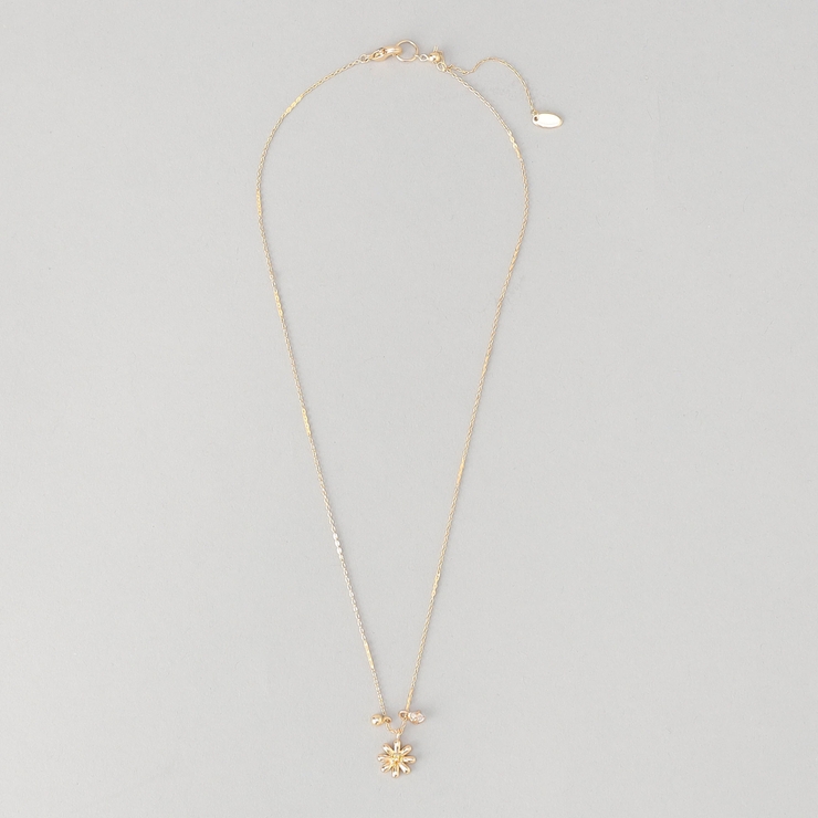GOLD | フラワーモチーフショートネックレス | coen【women】