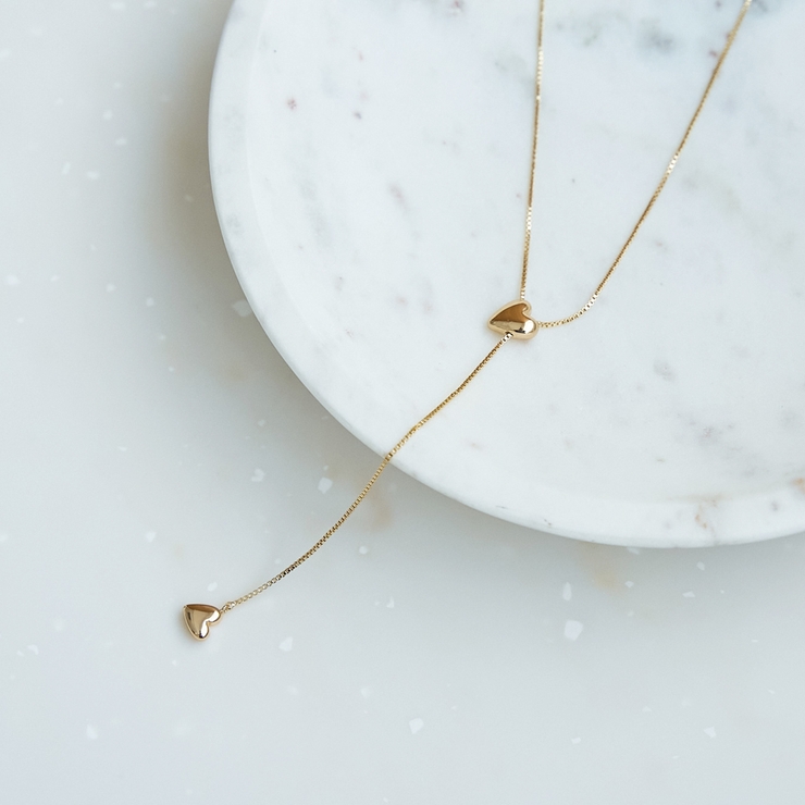 ハートモチーフスライドチェーンネックレス | coen【women】 | 詳細画像2 