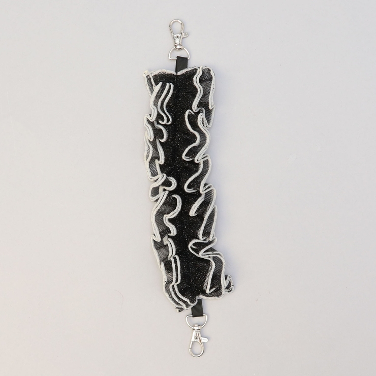 BLACK | 配色メローラメチュールストラップ | coen【women】