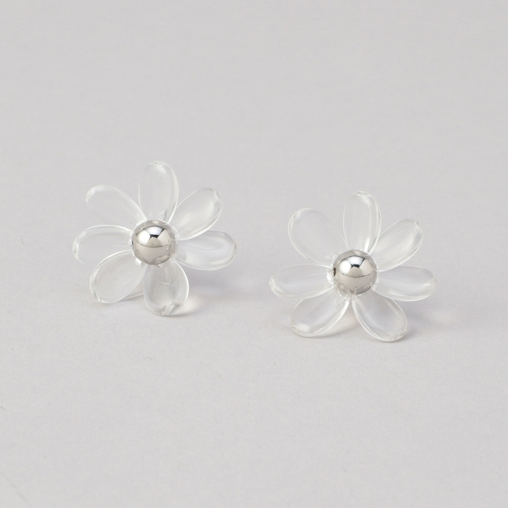 クリアフラワーピアス | coen【women】 | 詳細画像3 