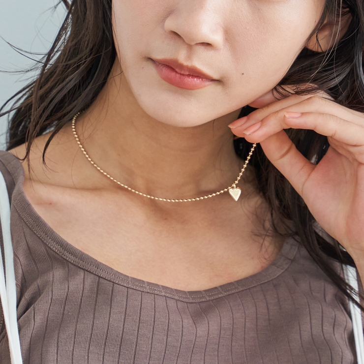 GOLD | プチハートボールチェーンネックレス | coen【women】