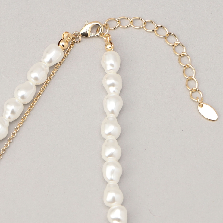 アシメチェーン樹脂パールネックレス | coen【women】 | 詳細画像5 