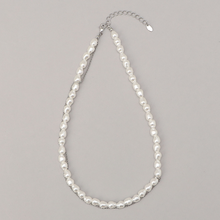 アシメチェーン樹脂パールネックレス | coen【women】 | 詳細画像6 